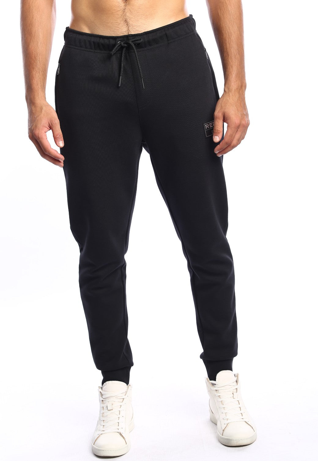 מכנסי טרנינג אינטרלוק ארוך לוגו צד שמאל גברים