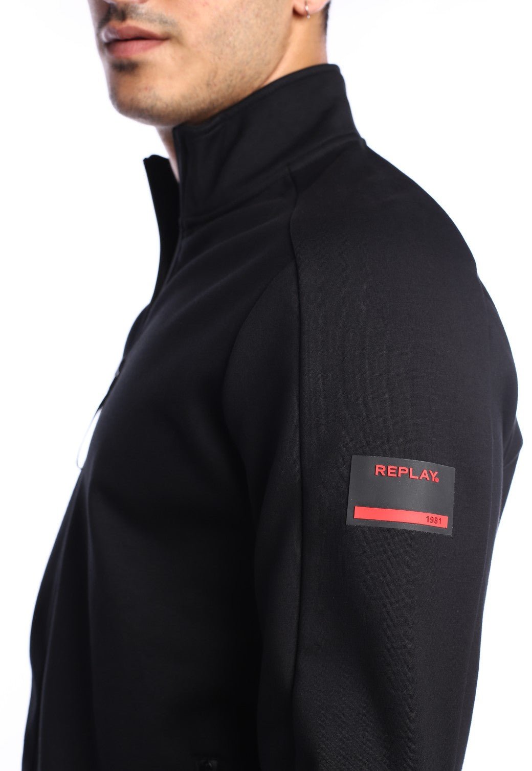 ג'קט בטנת וולור פנימית ארוך לוגו צד שמאל | גברים BLACK / L