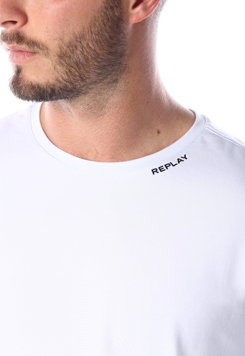טי שירט ארוכה הדפס לוגו קטן | גברים WHITE / L