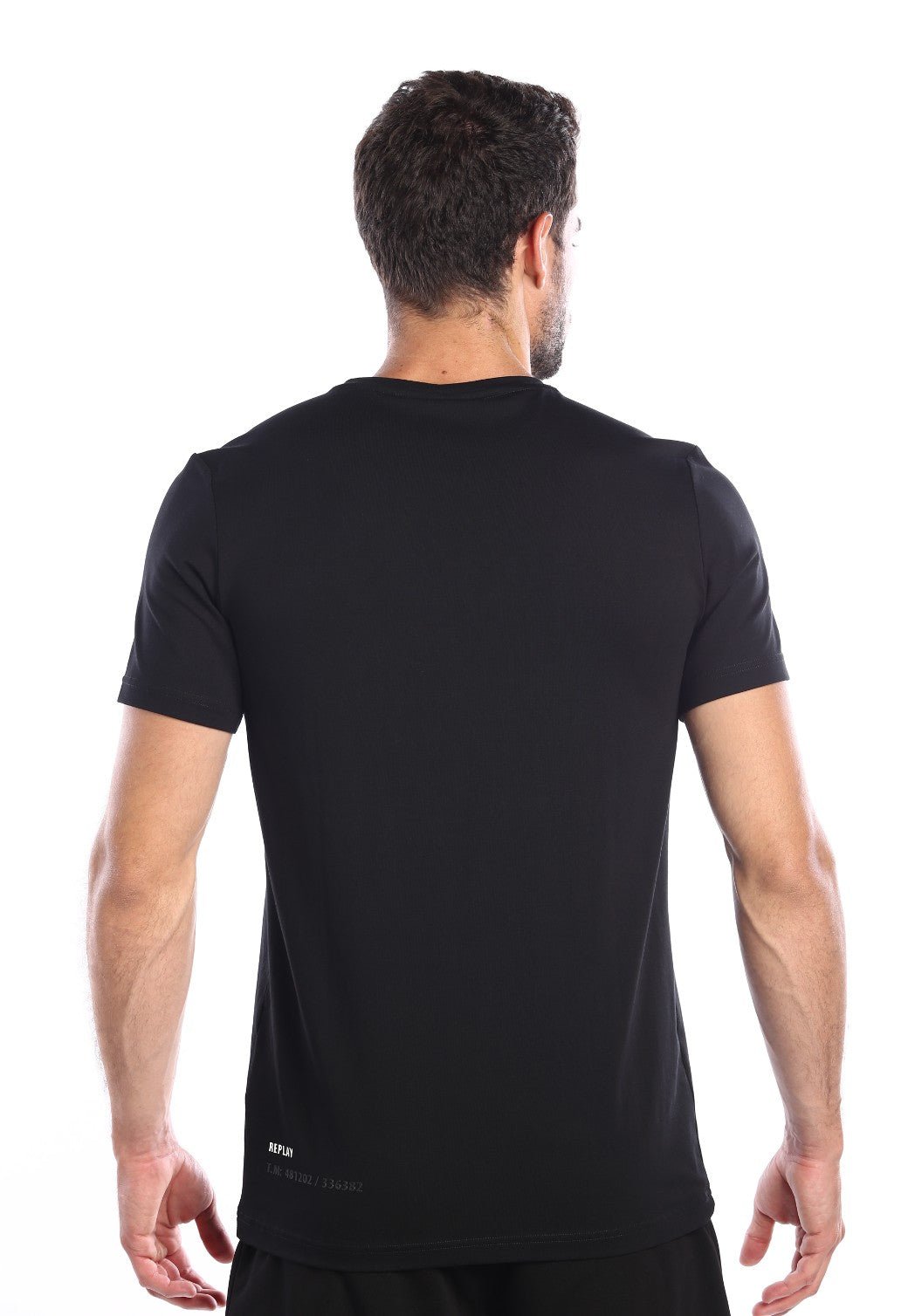 טי שירט לייקרה קצרה עם לוגו קטן | גברים BLACK / L