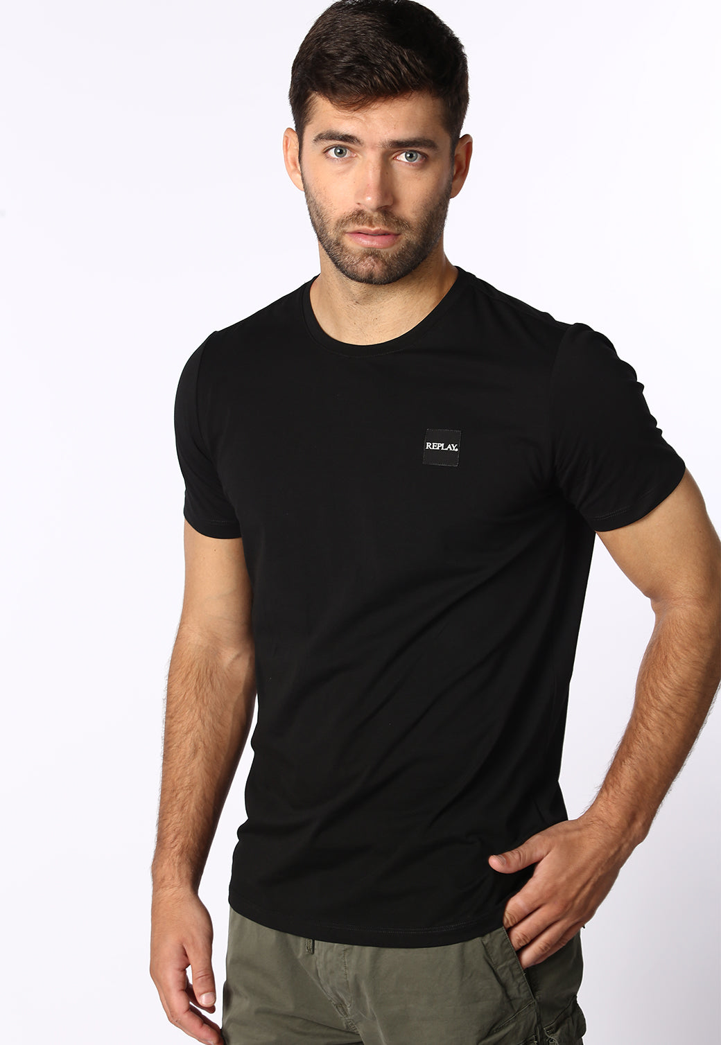 טי שירט בייסיק מפתח עגול גברים