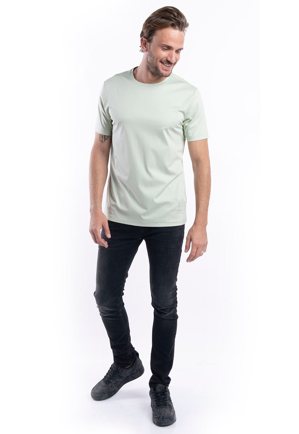 חולצת טי פימה | גברים BEIGE / L