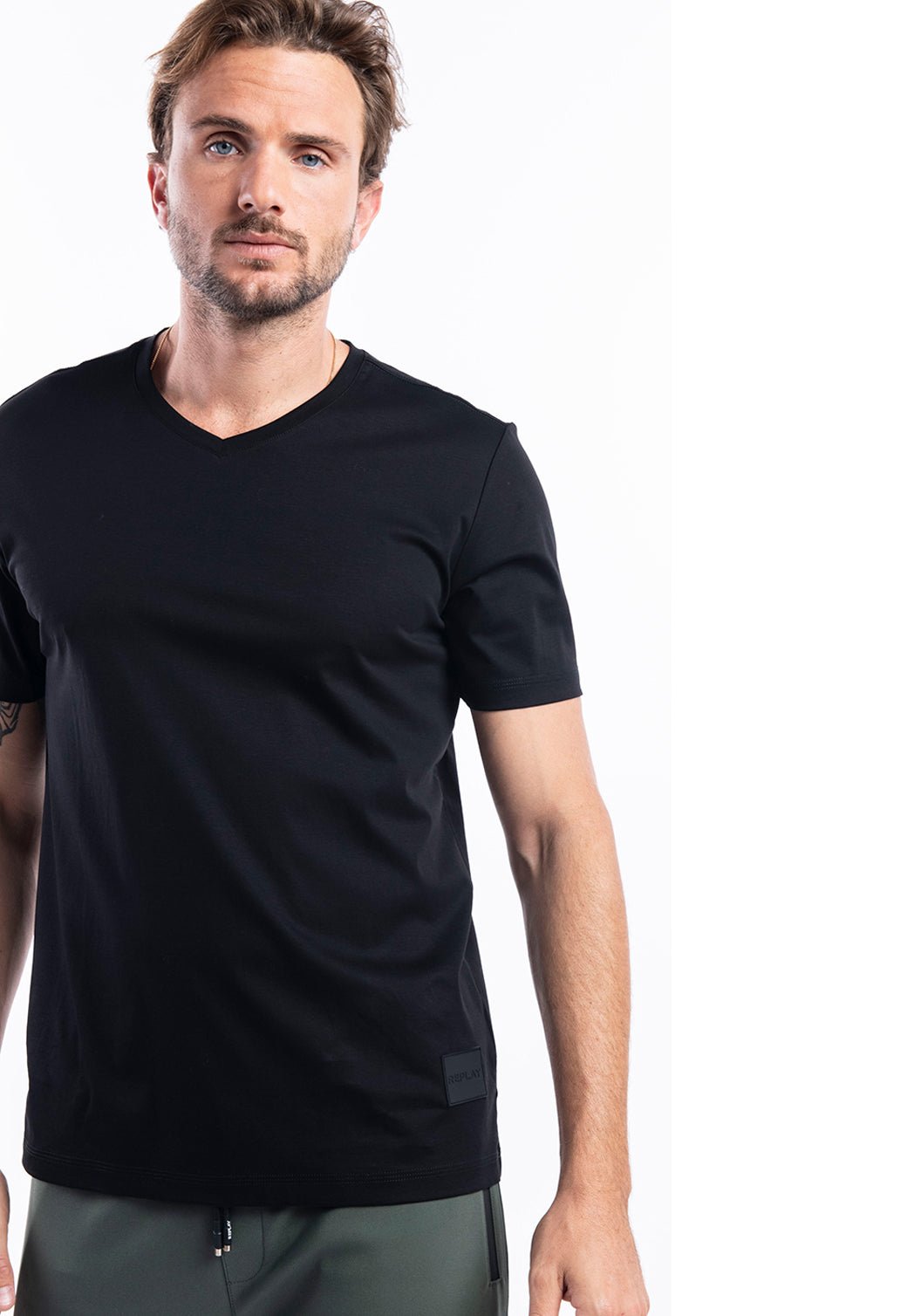 טי שירט וי | גברים BLUE / L