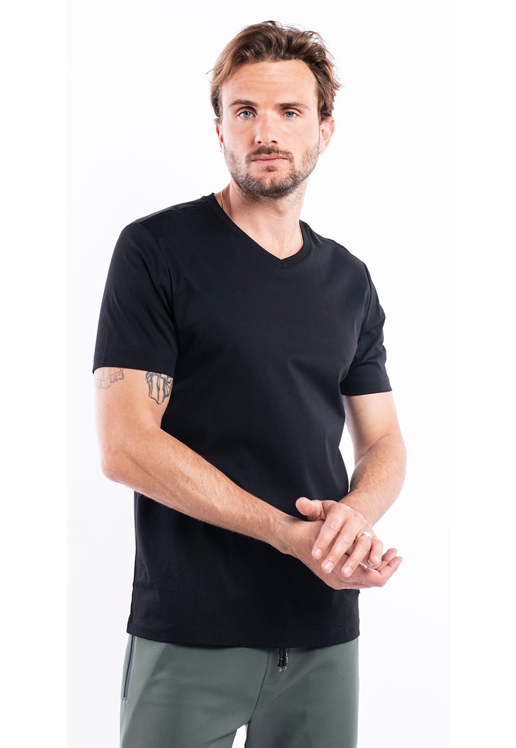 טי שירט וי | גברים BLUE / L