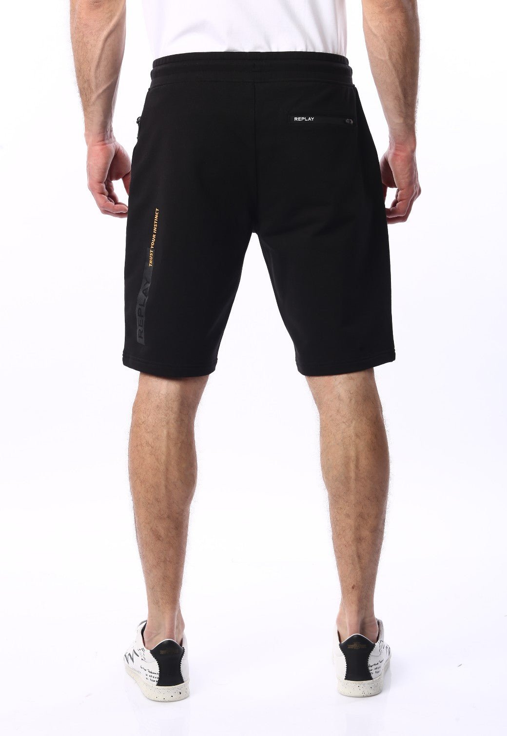 מכנסי פרנץ' טרי לוגו | גברים BLACK / L