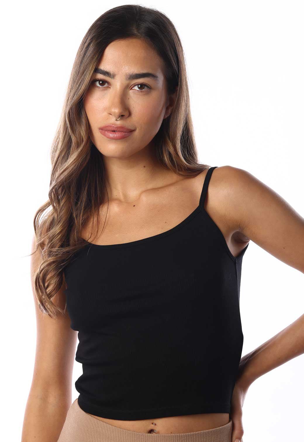 גופיית ריב כתפייה דקה | נשים - Replay