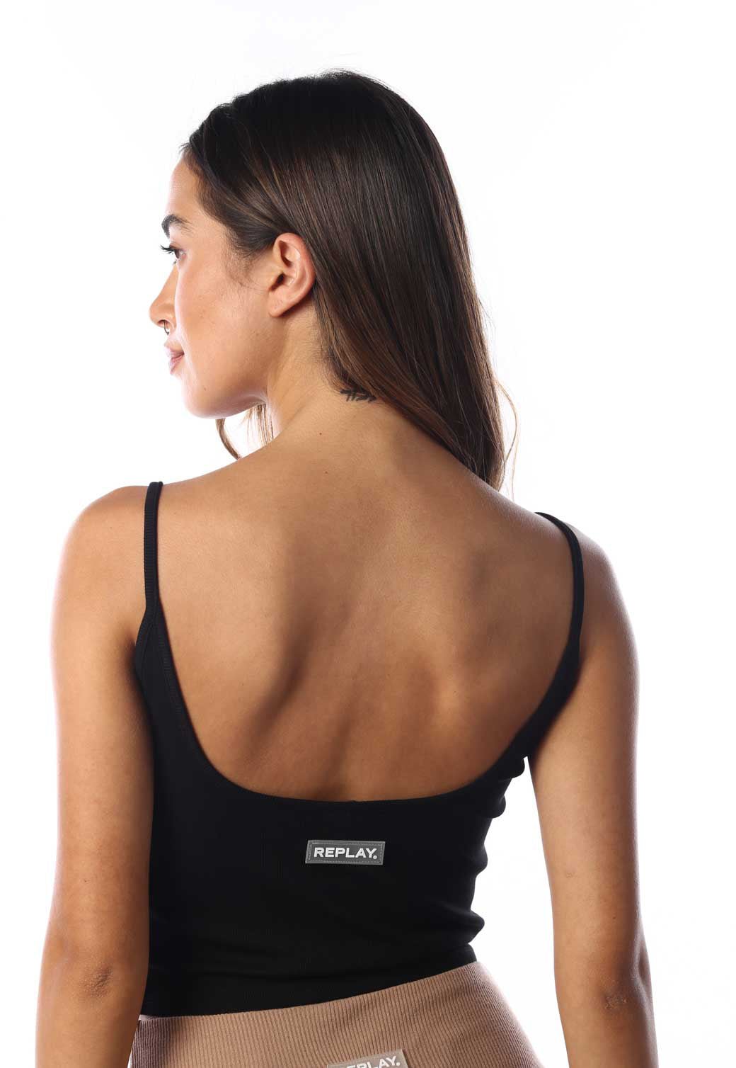 גופיית ריב כתפייה דקה | נשים - Replay