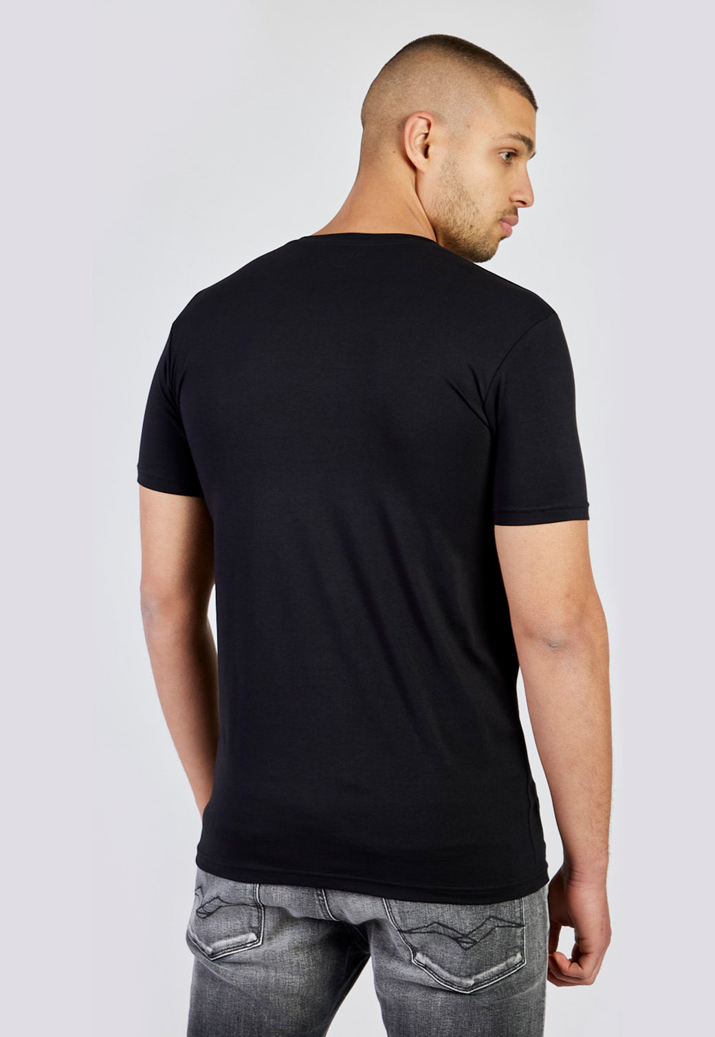 טי שירט קצר מבד לייקרה לוגו בצבע כתום