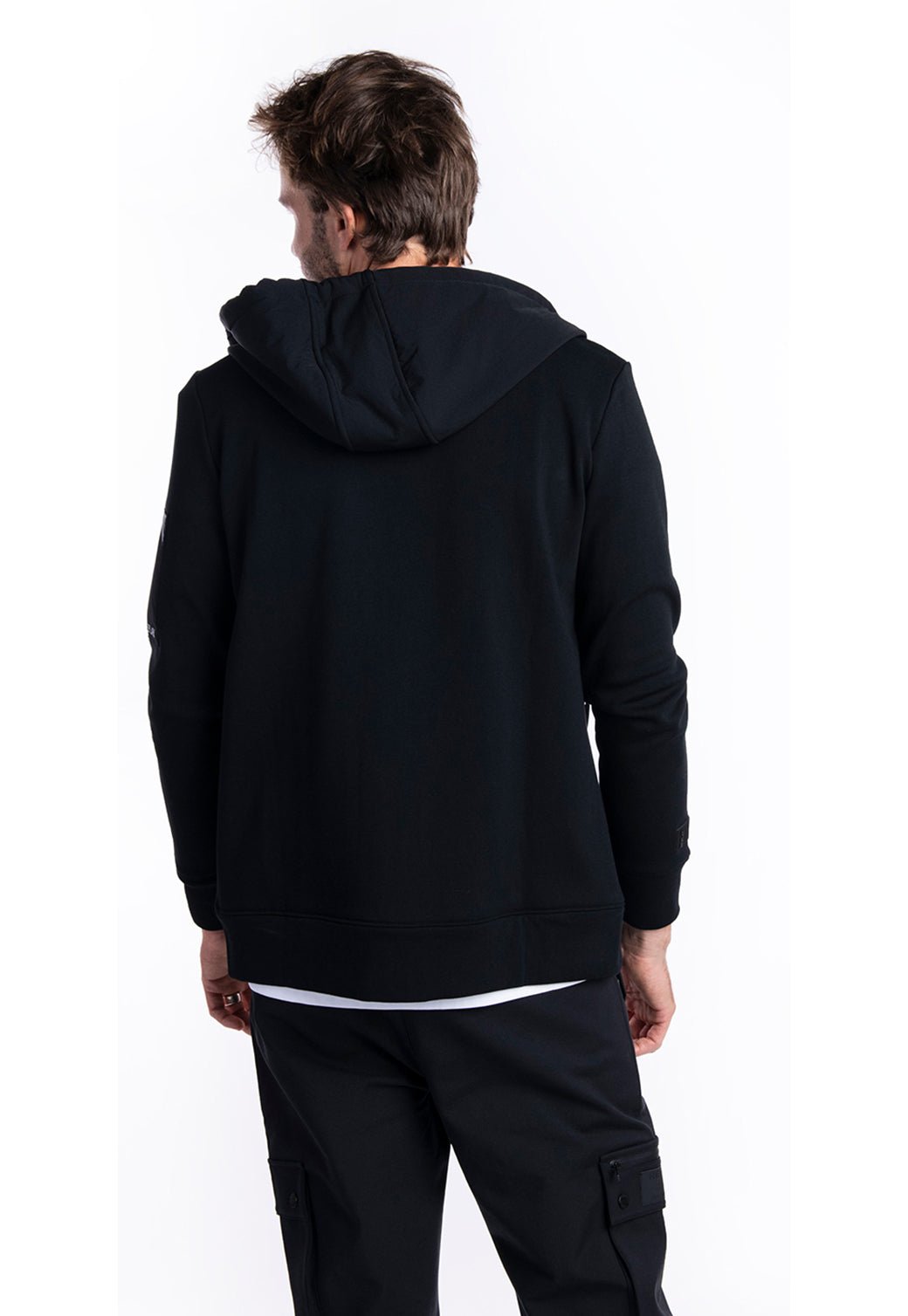 סווטשירט קפוצ׳ון | גברים BLACK / L