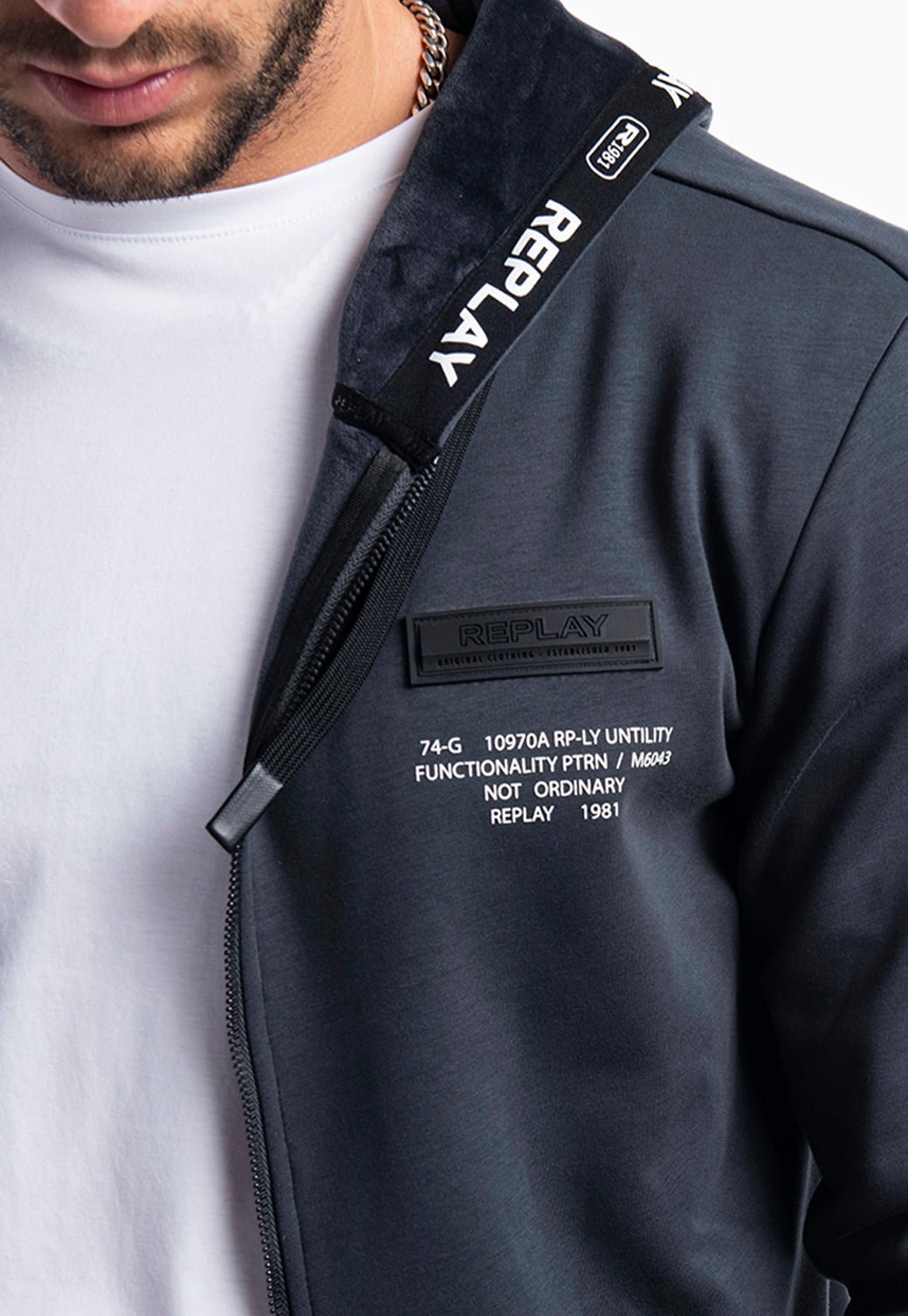 סווטשירט קפוצ׳ון | גברים BLACK / L