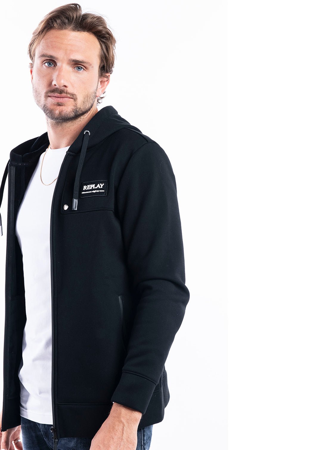 סווטשירט קפוצ׳ון | גברים WHITE / L