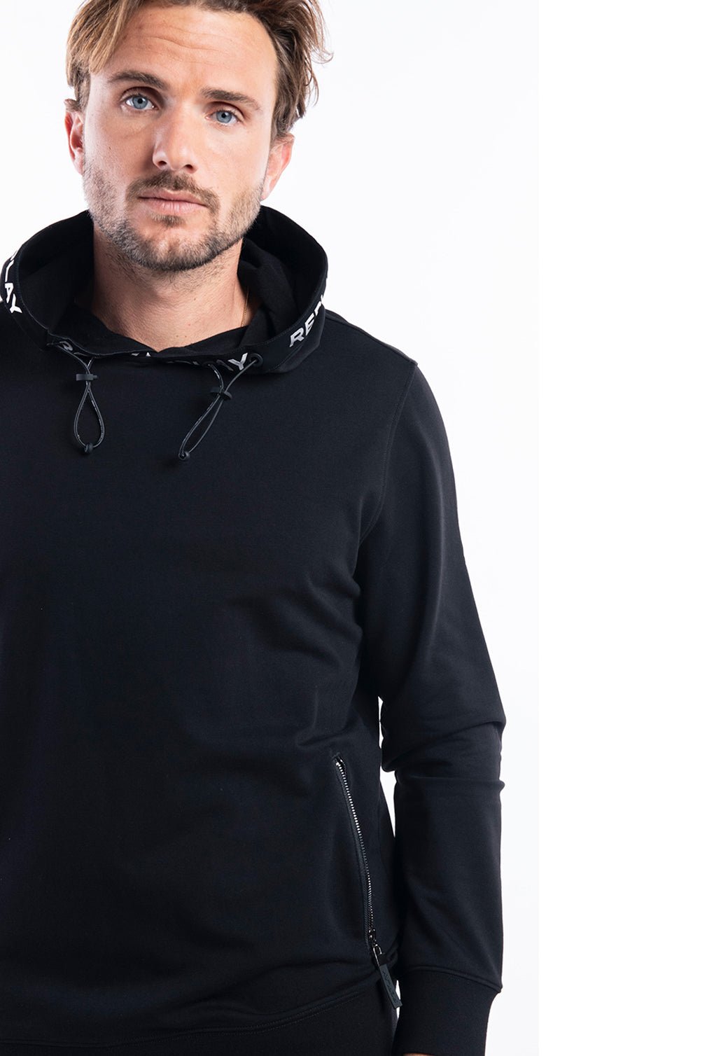 סווטשירט לוגו גב | גברים BLACK / L