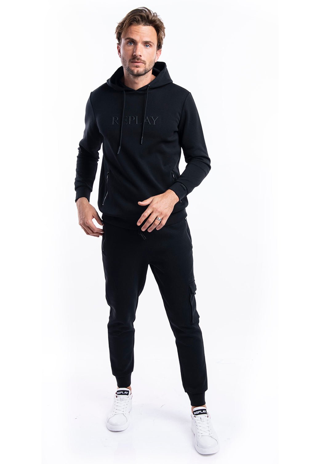 מכנסי טרנינג ארוכים | גברים BLACK / L