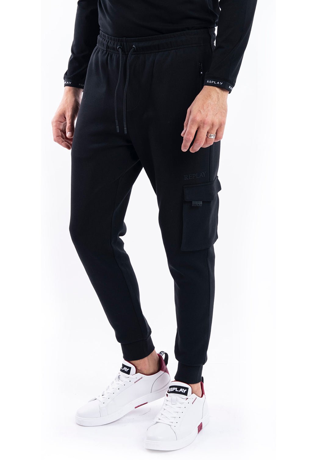 מכנסי טרנינג ארוכים | גברים BLACK / L