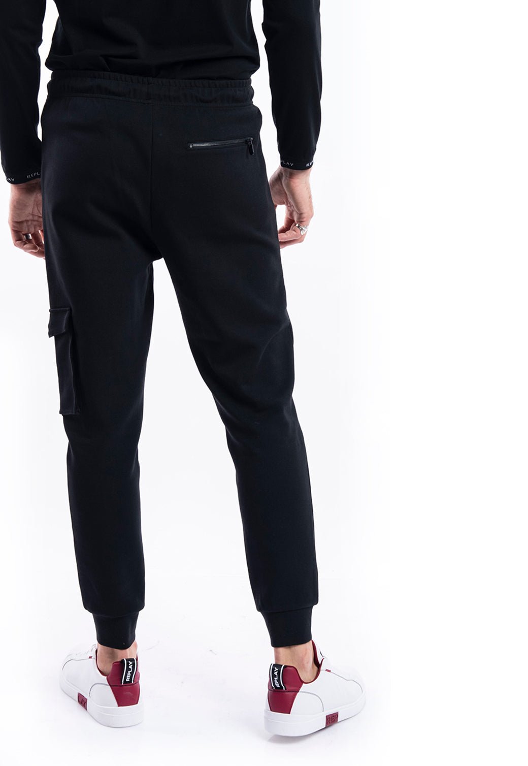 מכנסי טרנינג ארוכים | גברים BLACK / L