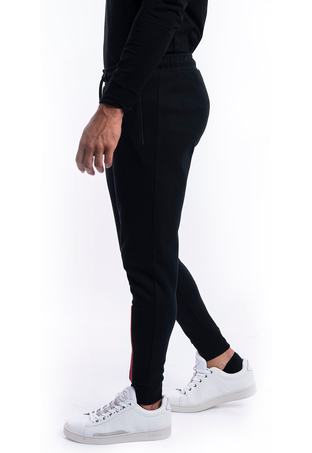 מכנסי טרנינג ארוכים | גברים BLACK / L