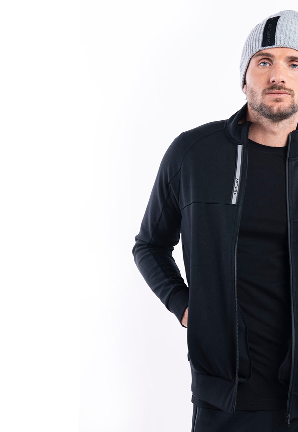 ז׳קט מרוכסן | גברים YELLOW / L