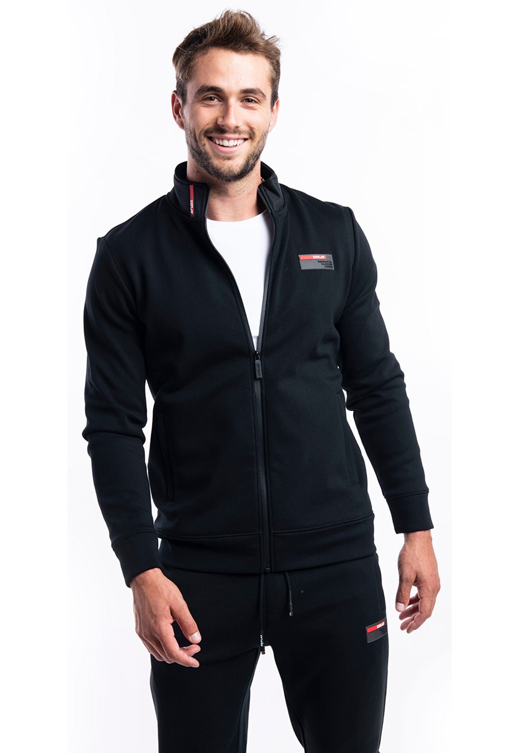 ז׳קט מרוכסן | גברים BLACK / L