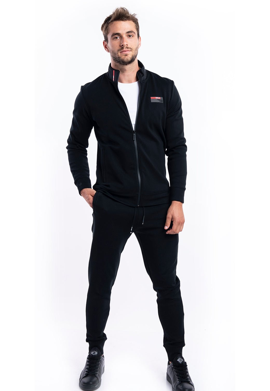 ז׳קט מרוכסן | גברים BLACK / L