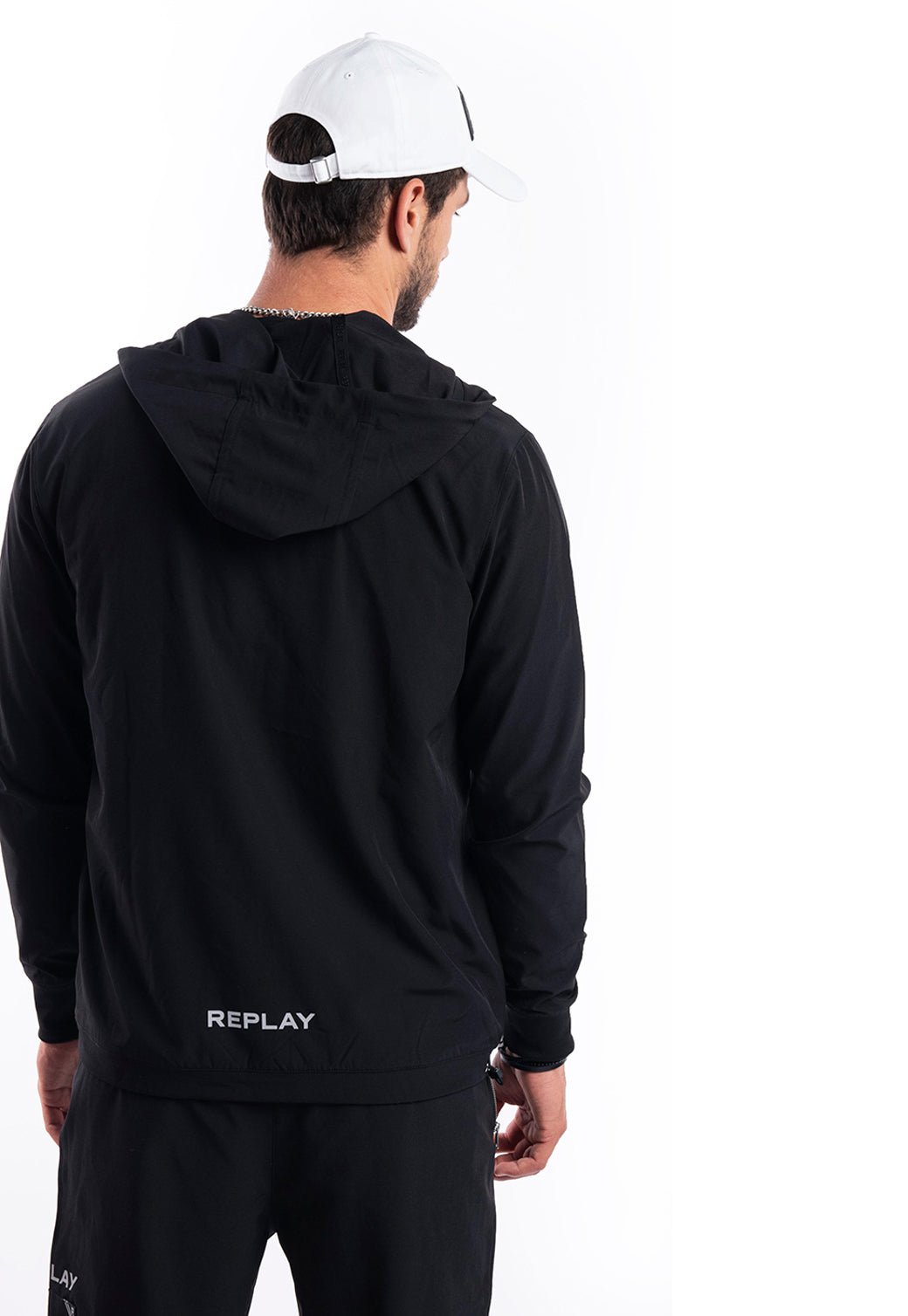 ז׳קט מאמן מרוכסן | גברים BLACK / L