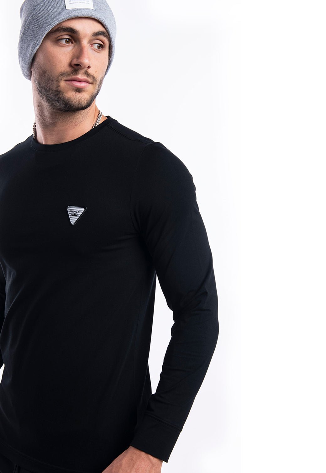 טי שירט שרוול ארוך | גברים ORANGE / L