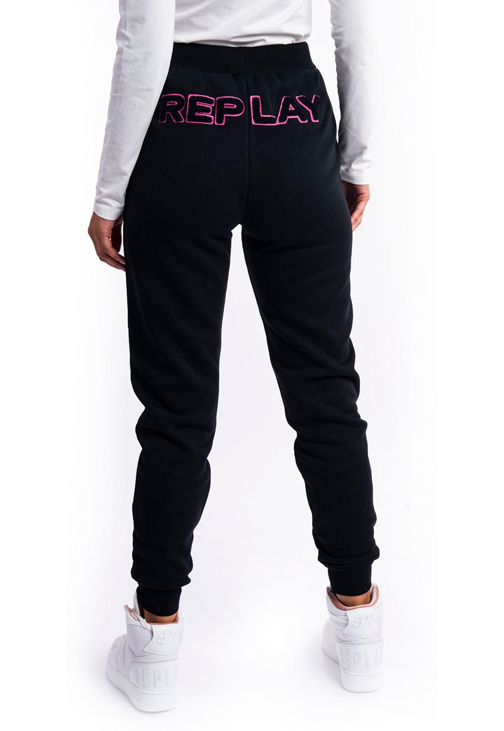 מכנסי טרנינג ארוכים | נשים BLACK / S