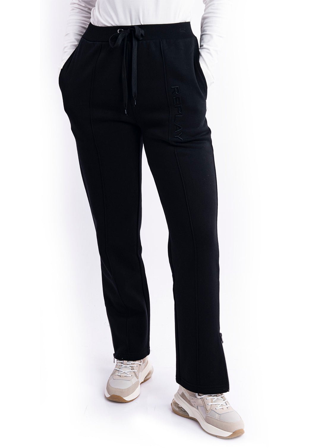 מכנסי טרנינג ארוכים | נשים BLACK / S