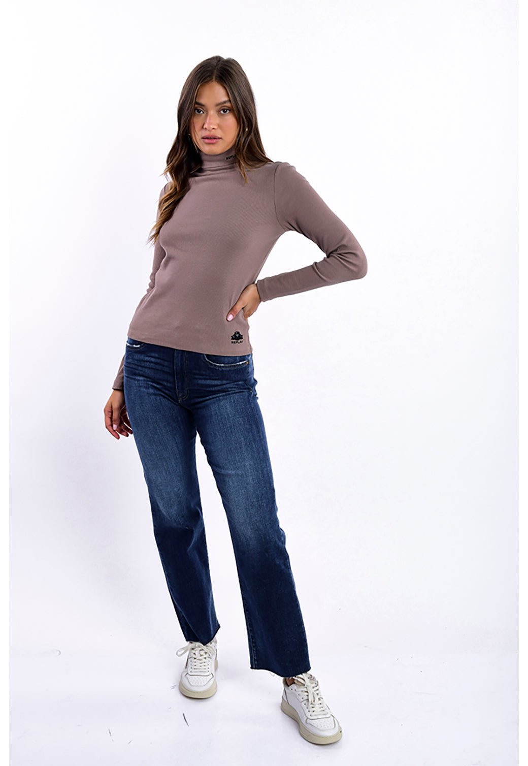 טי שירט גולף עם שרוולים ארוכים | נשים BLACK / S