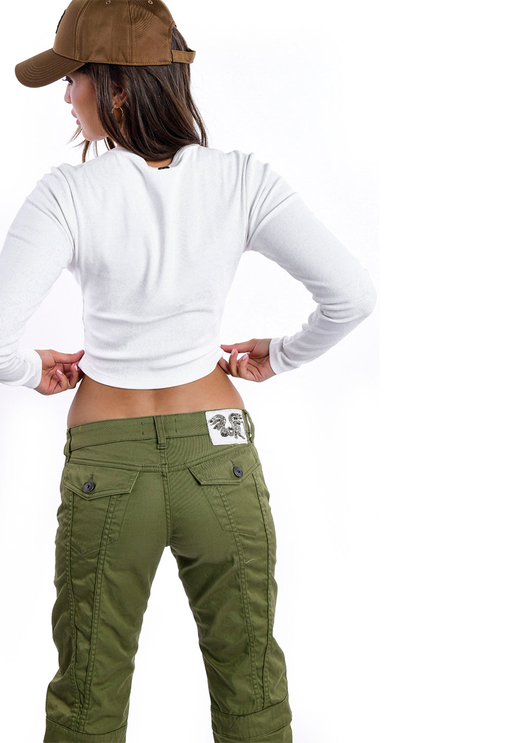 טי שירט ניקי עם שרוולים ארוכים | נשים WHITE / S