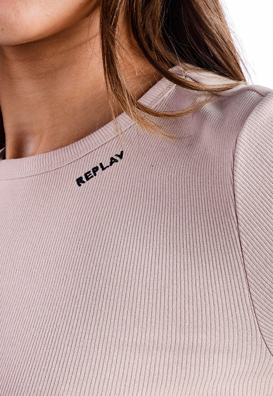 טי שירט ניקי עם שרוולים ארוכים | נשים RED / S