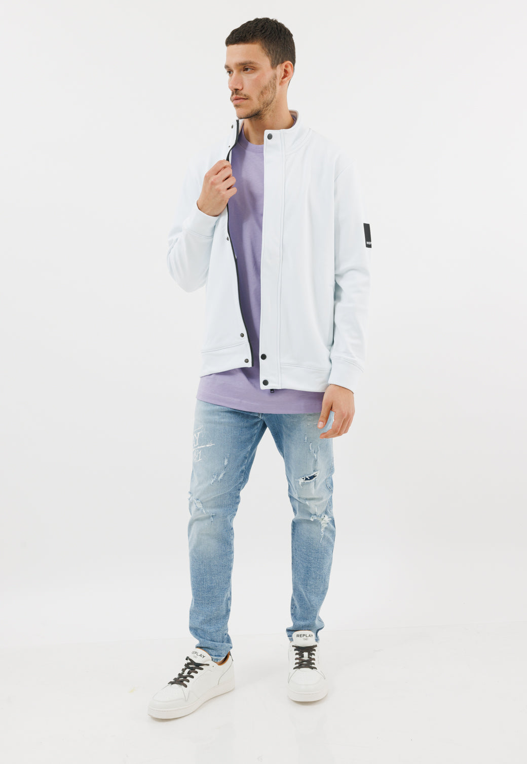 ג'קט מרוכסן עם בטנת קטיפה גברים