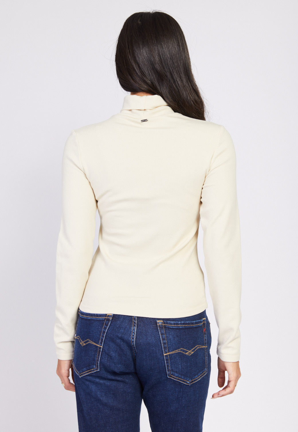 טי שירט ארוכה עם צווארון גולף נשים