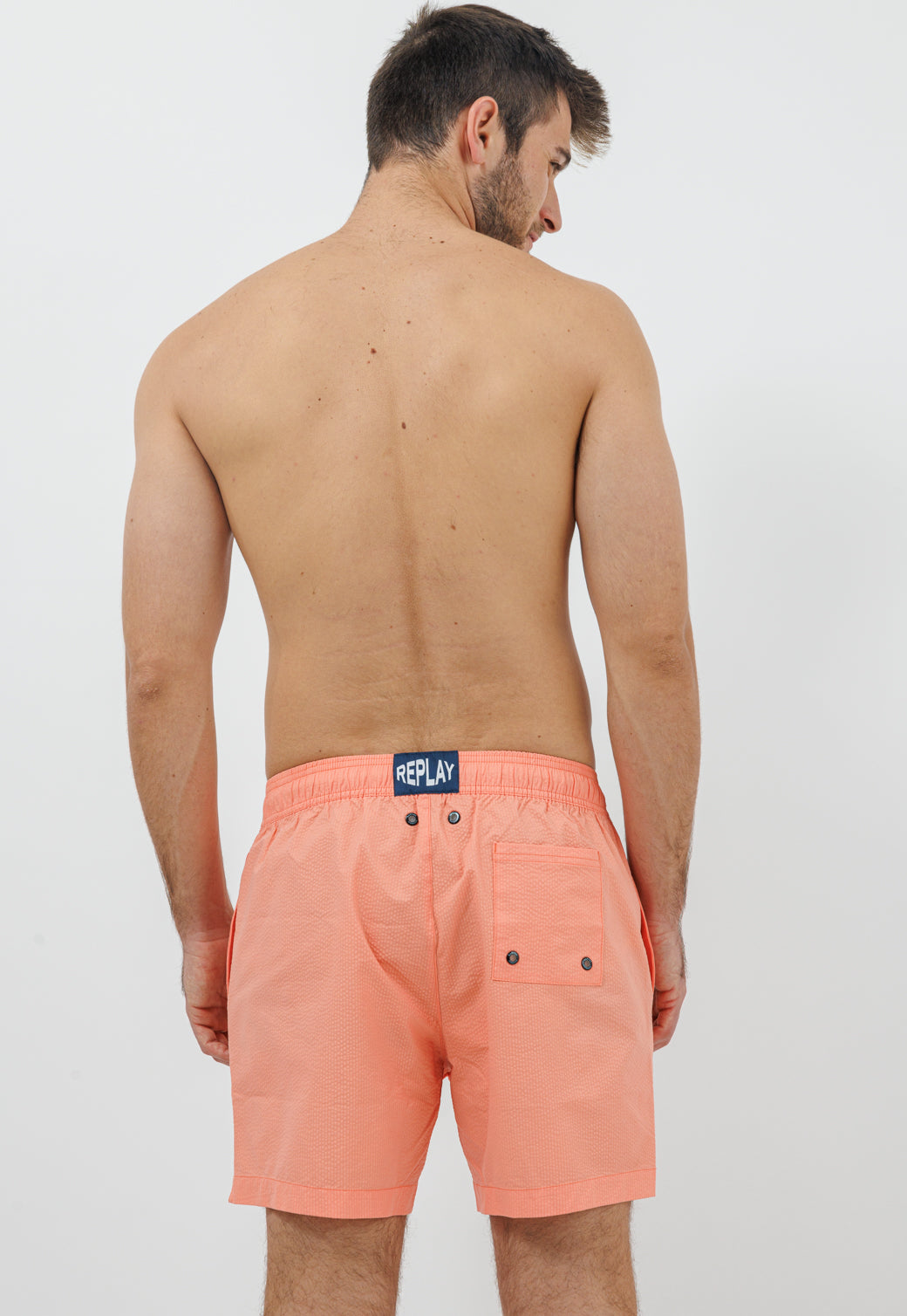 בגד ים לגברים בצבע ורוד אפרסק