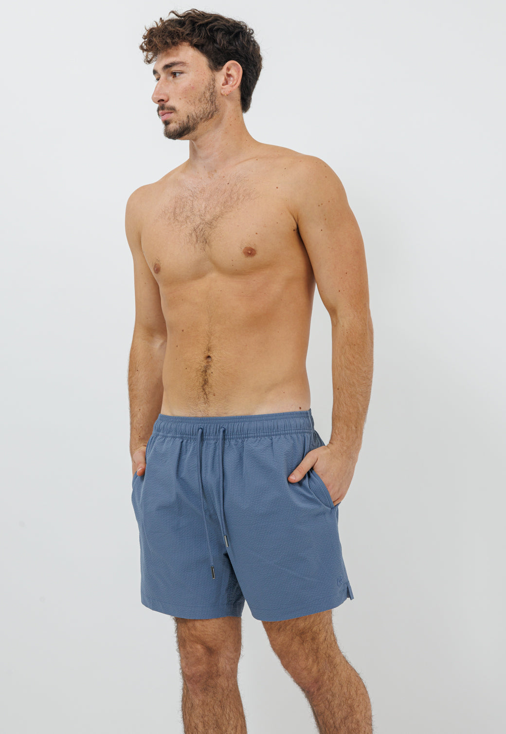 בגד ים לגברים בצבע ג'ינס