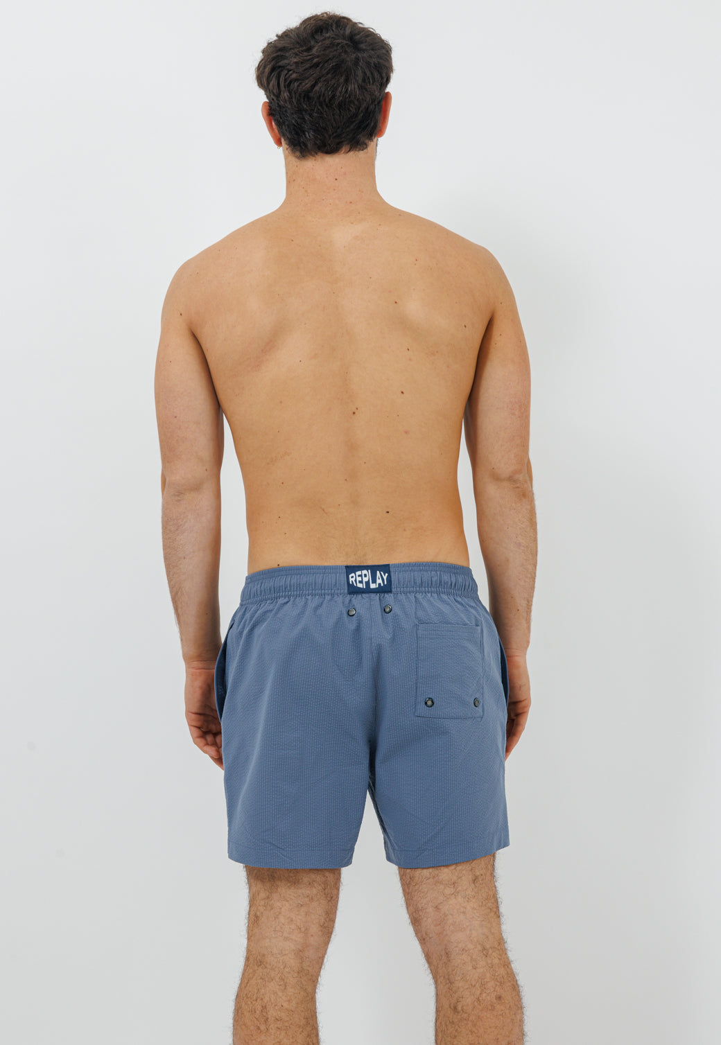 בגד ים לגברים בצבע ג'ינס