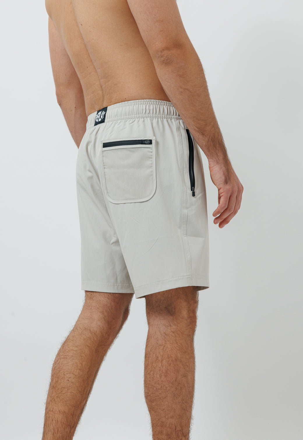 בגד ים לגברים בצבע אבן