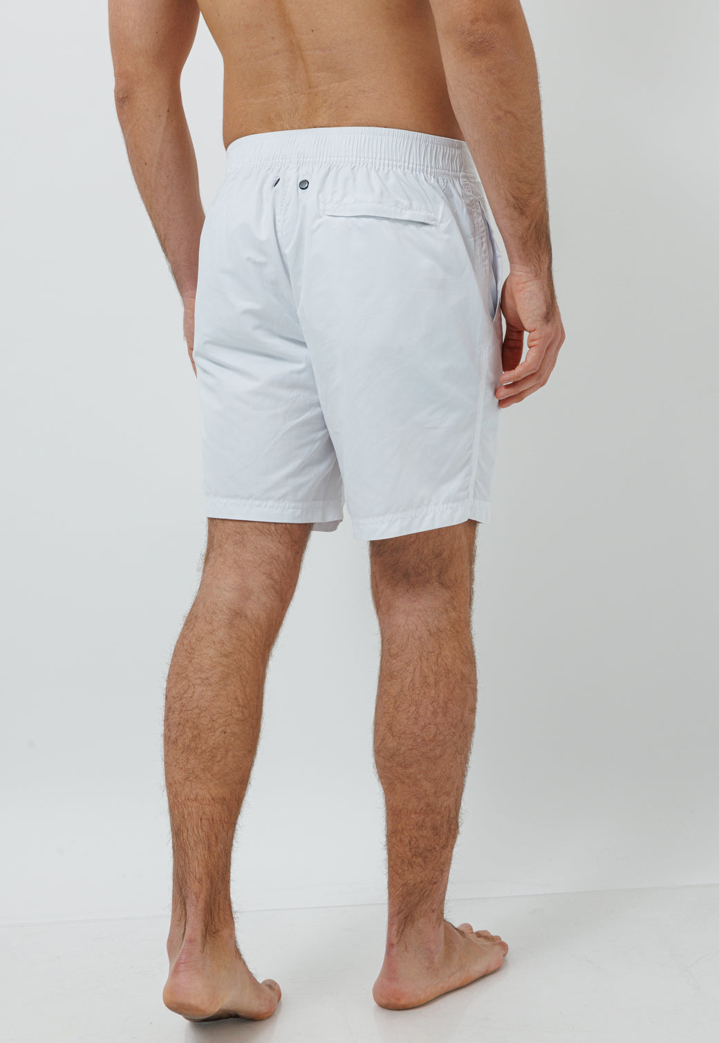 בגד ים לגברים בצבע לבן