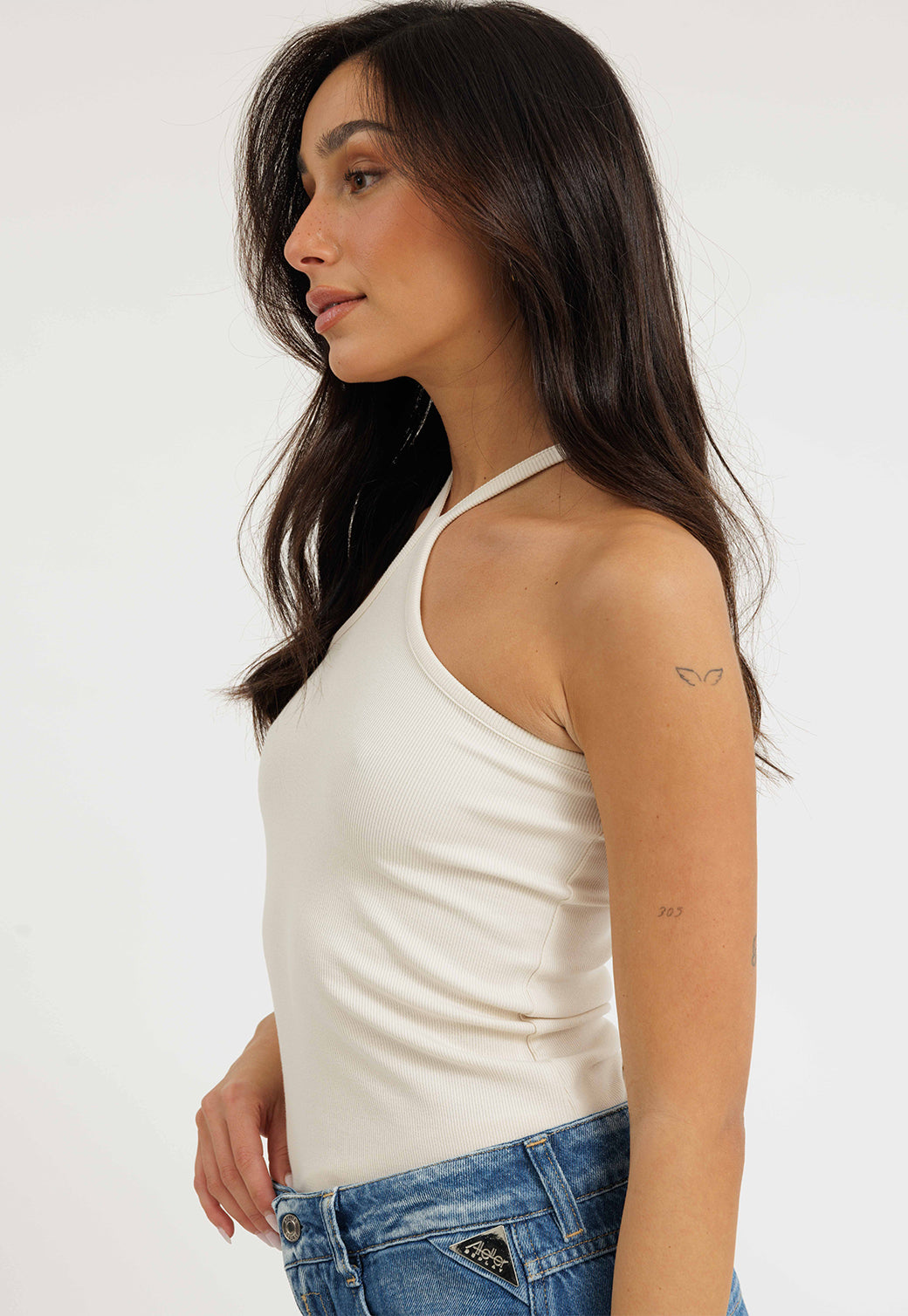 גופיית ריב לנשים בגזרה אסימטרית