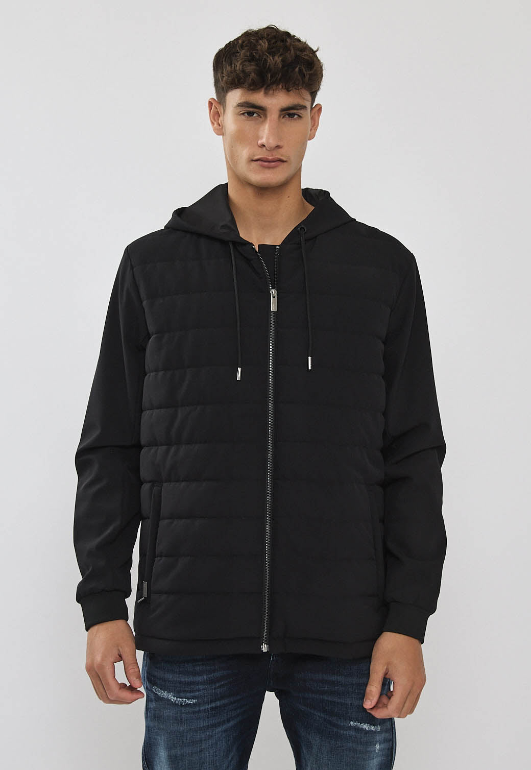 מעיל 4WAY לגברים בצבע שחור