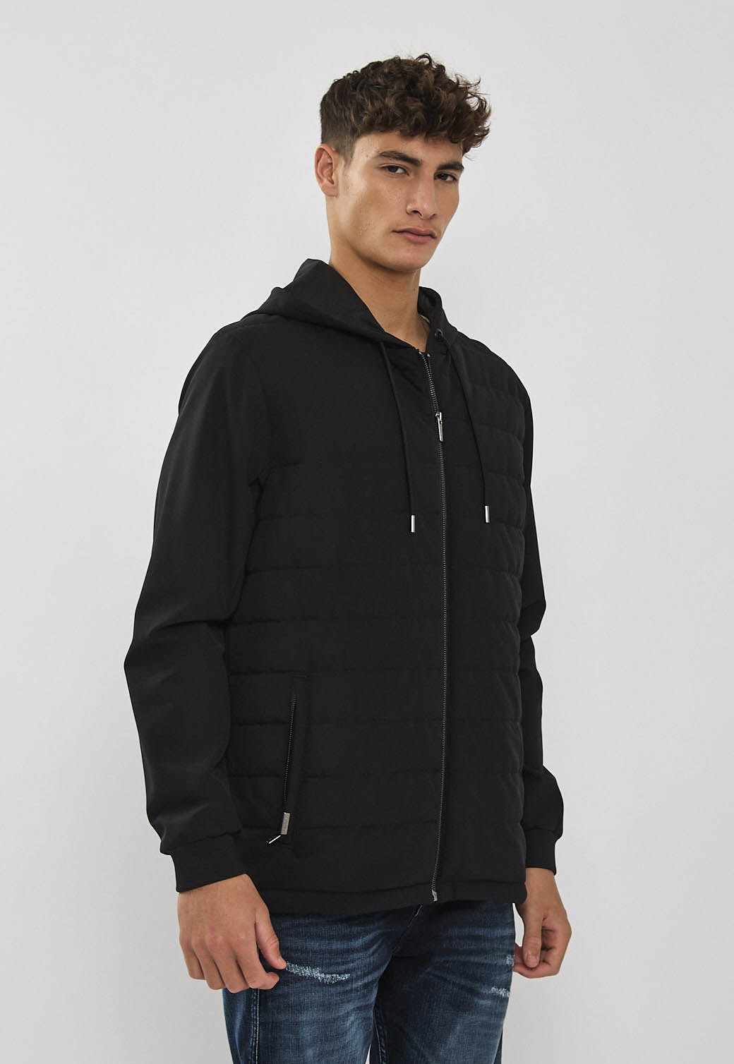 מעיל 4WAY לגברים בצבע שחור