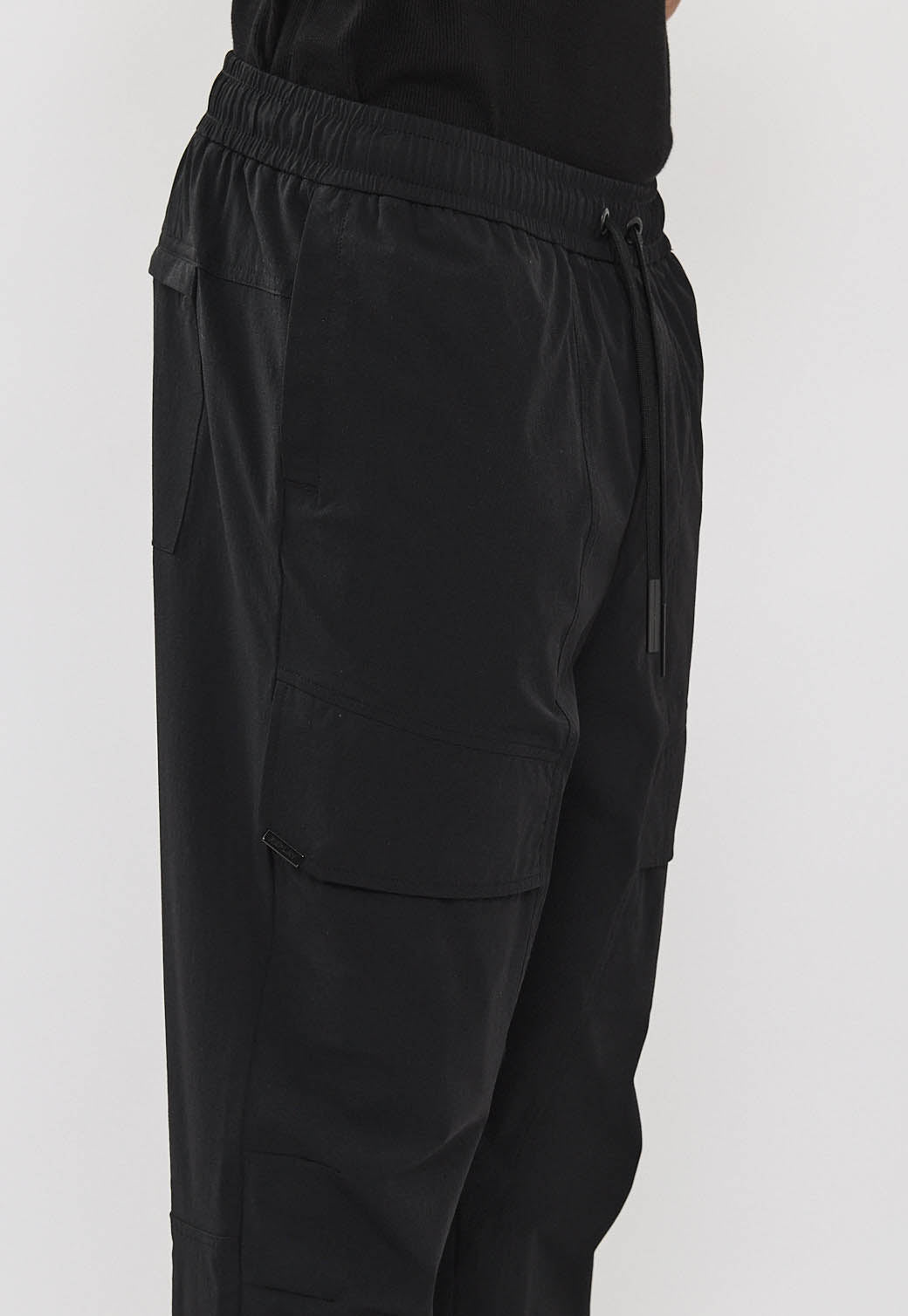 מכנסי 4WAY כיסים לגברים בצבע שחור