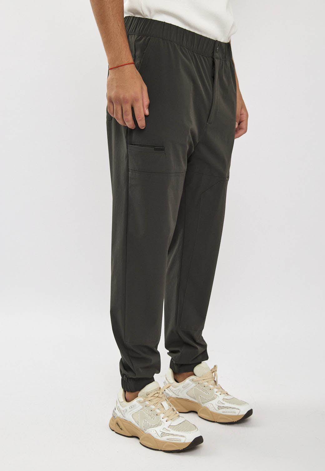 מכנסי 4WAY לגברים בצבע אפור