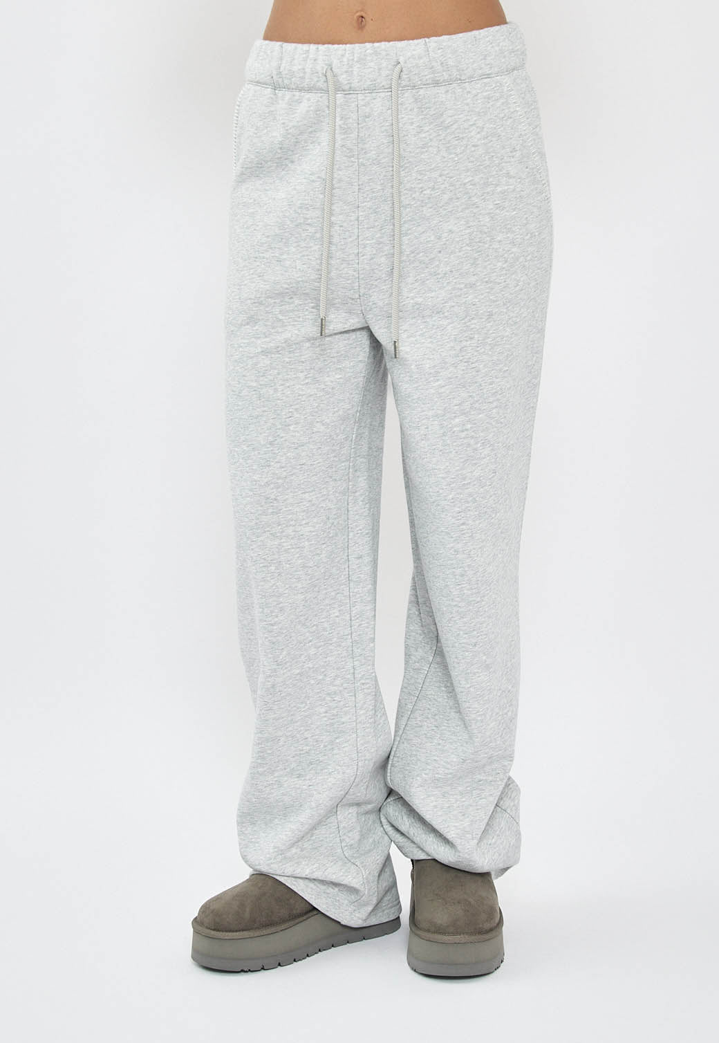 מכנסי טרנינג לנשים W CVC בצבע אפור