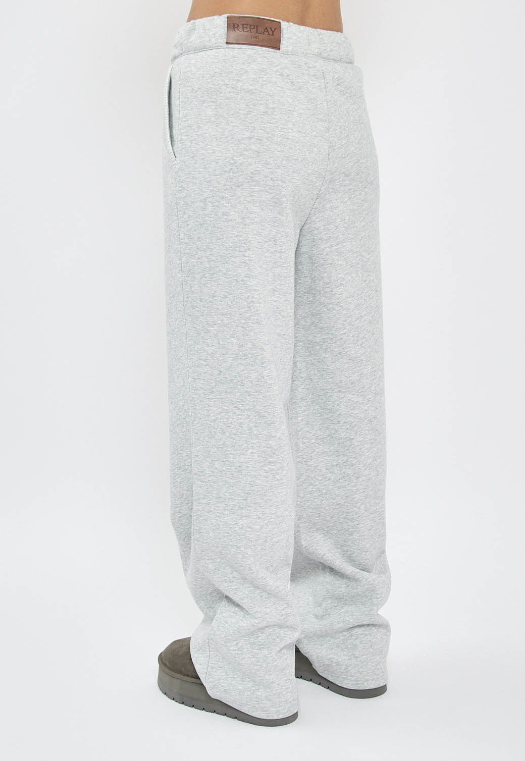 מכנסי טרנינג לנשים W CVC בצבע אפור