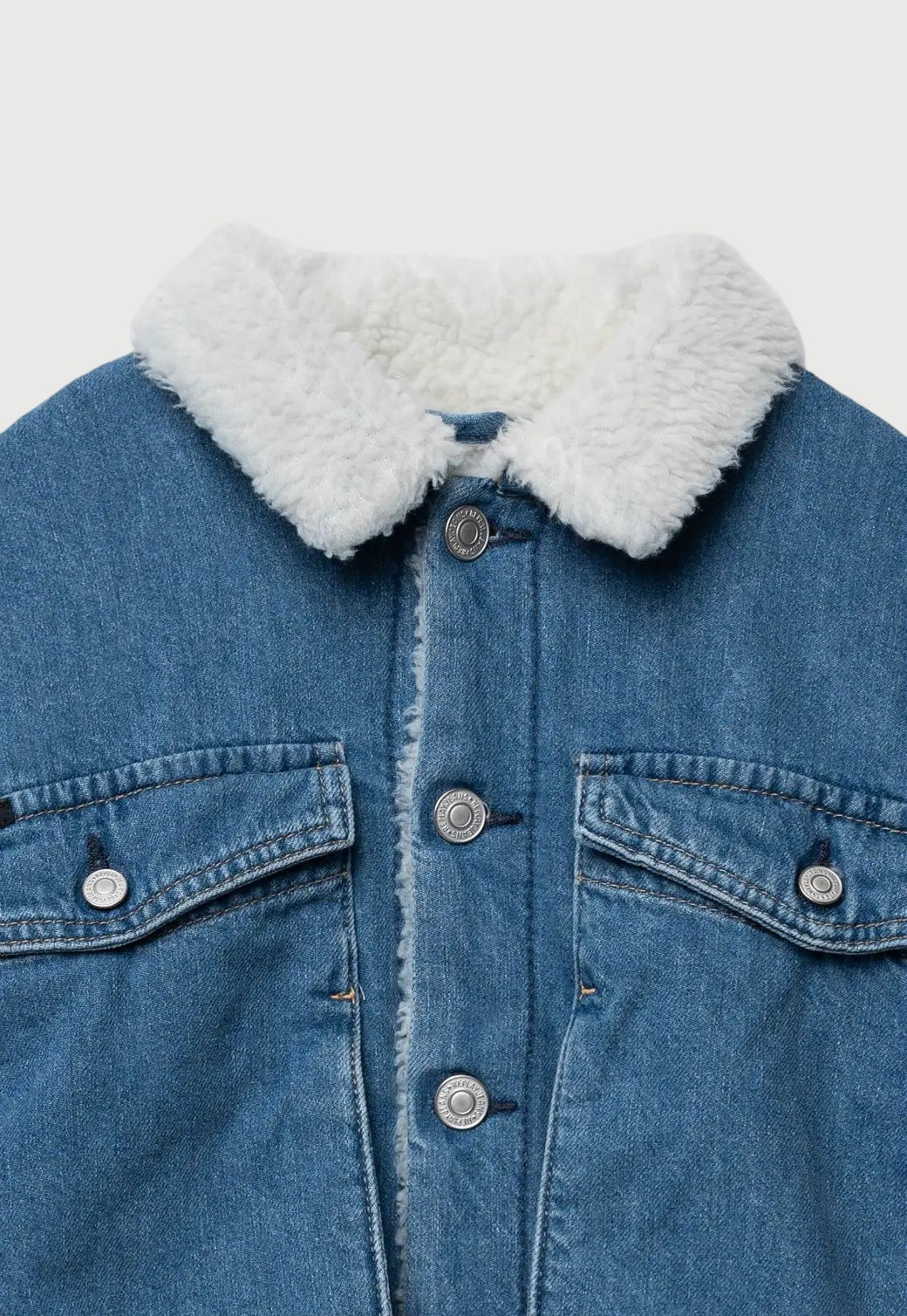מעיל ג'ינס עם פרווה לילדים