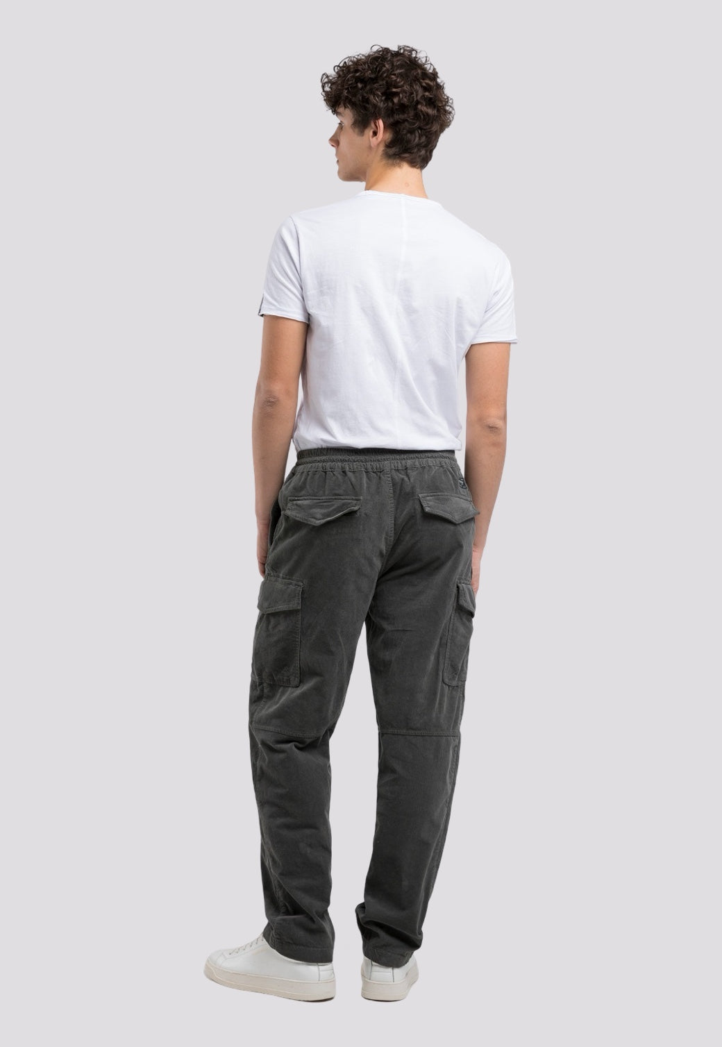 מכנסי דגמ"ח קורדרוי בצבע אפור