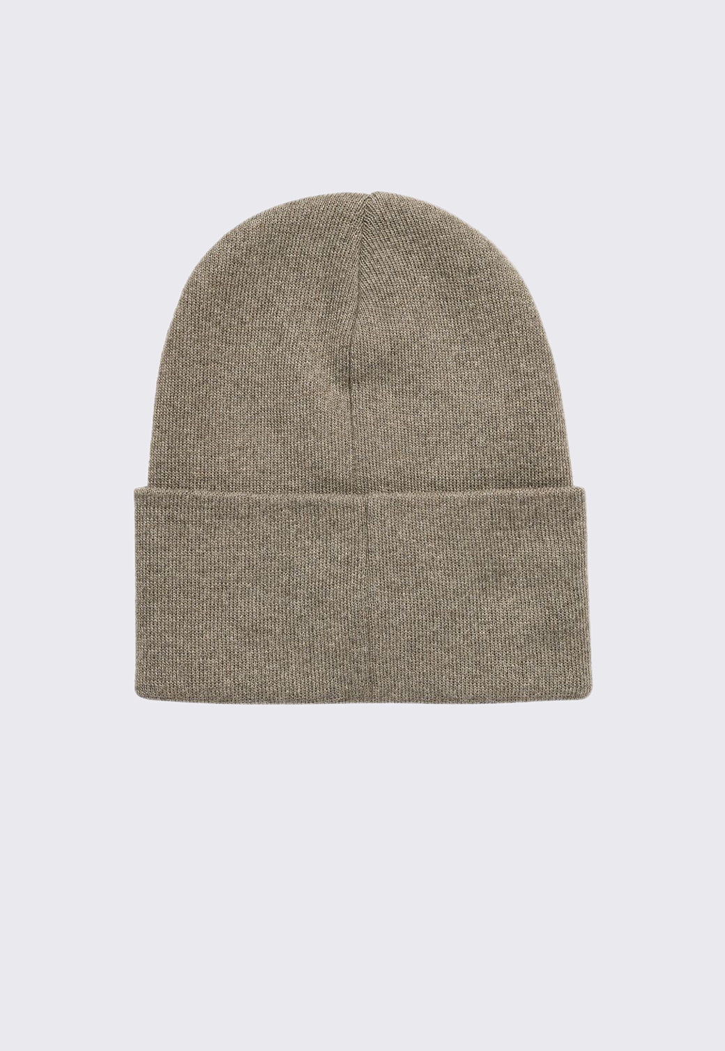 כובע סרוג בצבע אפור עם לוגו