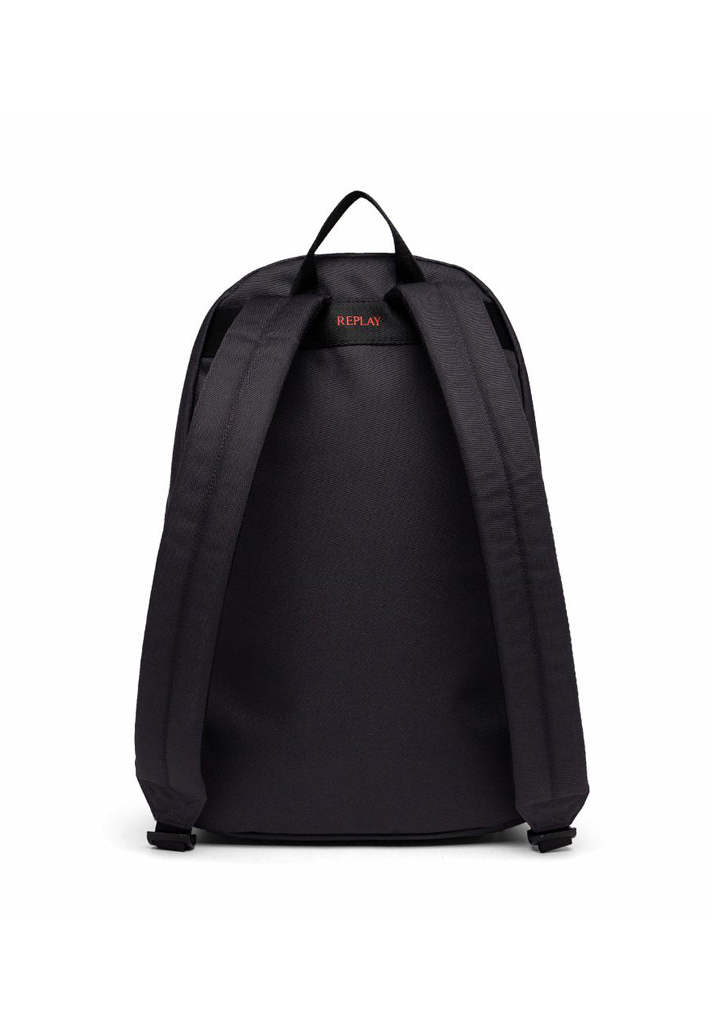 תיק גב שחור עם כיס קדמי ורוכסן צהוב