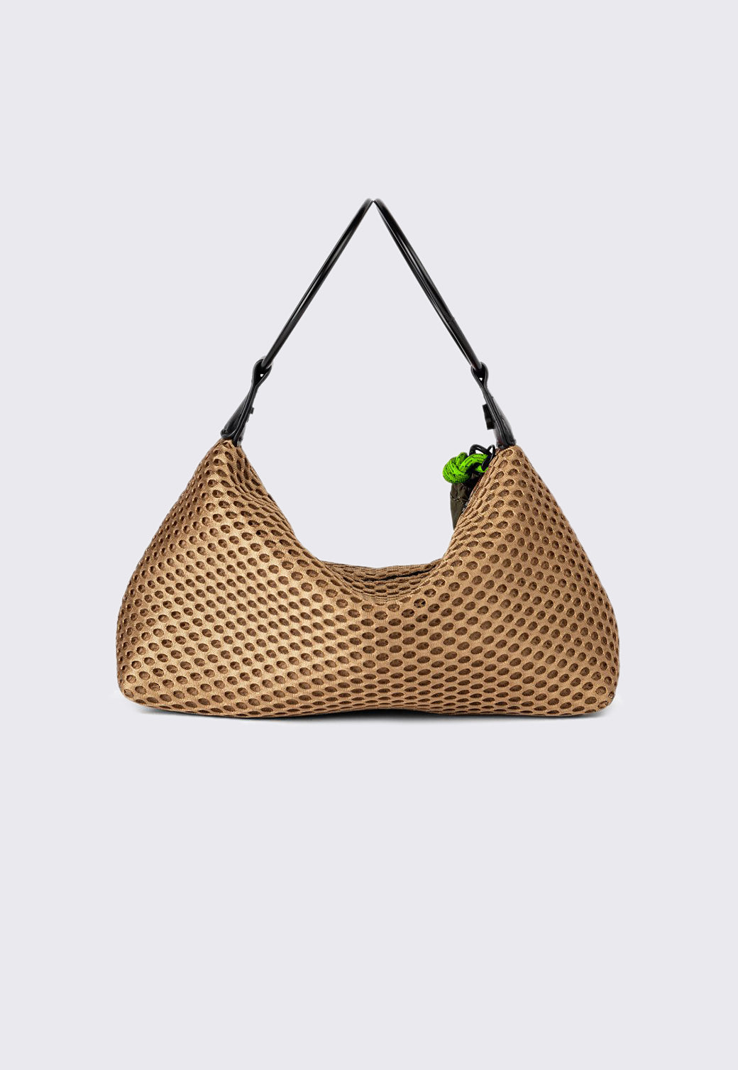 תיק כתף טקסטורלי עם פאוץ' קטן