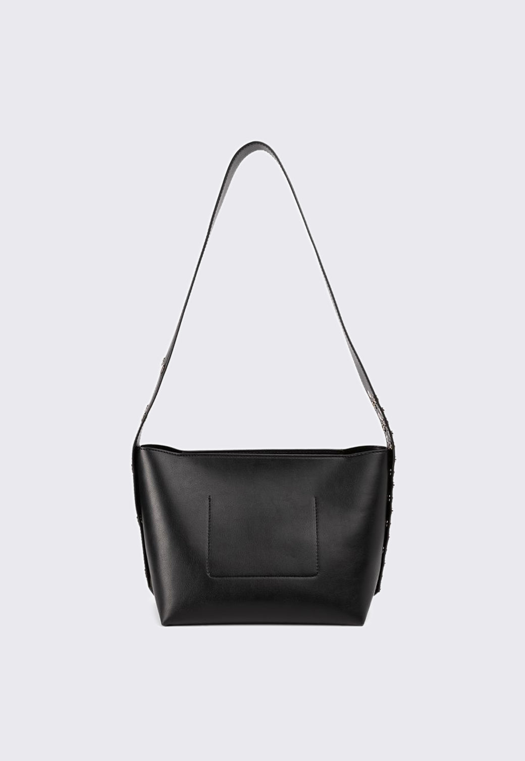 תיק צד לנשים בצבע שחור עם רצועת כתף